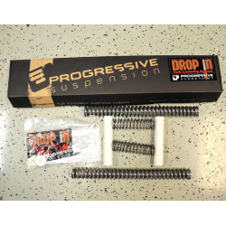 PartzBiz HD 10-2003 - Progressive Drop In Front Fork Lowering Kit Harley 41mm Touring Softail 84-2017