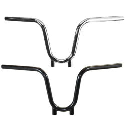 PartzBiz HD 101-0127 - TC Bros. 1” Bootlegger Handlebars - Black Smooth