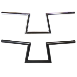 PartzBiz HD 101-0131 - TC Bros. แฮนด์บาร์ Slant Z ขนาด 1 นิ้ว - สีดำเรียบ