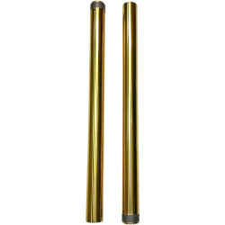 PartzBiz HD 105120G - ทอง 49 มม. OEM 46605-06 ท่อตะเกียบหน้าสำหรับเปลี่ยน Harley Dyna FXD 25.50‚”