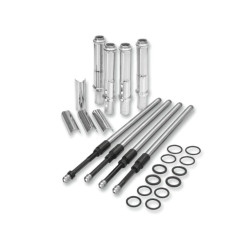 PartzBiz HD 106-6051 - S&S Quickee EZ Install Adjustable Pushrods Chrome Cover Kit 99+ Harley Twin Cam PartzBiz HD 106-6051 - S&S Quickee EZ Install Adjustable Pushrods Chrome Cover Kit 99+ Harley Twin Cam