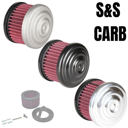 PartzBiz HD: 3441163-TC Bros. เครื่องฟอกอากาศ Ripple Black S&S Super E & G Carbs PartzBiz HD: 3441163-TC Bros. เครื่องฟอกอากาศ Ripple Black S&S Super E & G Carbs