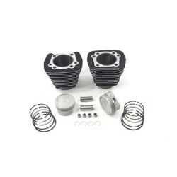 PartzBiz HD 11-1118 - 883 to 1200 Black Cylinder 9.5:1 Piston Big Bore Conversion Kit Harley Sportster
