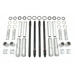 PartzBiz HD 11-9709 - ชุดฝาครอบ Pushrod Chrome แบบปรับได้ 17997-99A TC-88 Harley Softail Dyna Touring