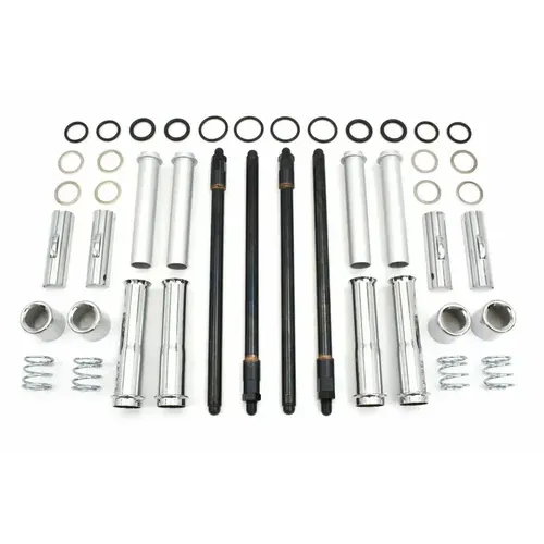 PartzBiz HD: 3492515-Adjustable Pushrod Chrome Cover Kit 17997-99A TC-88 Harley Softail Dyna Touring