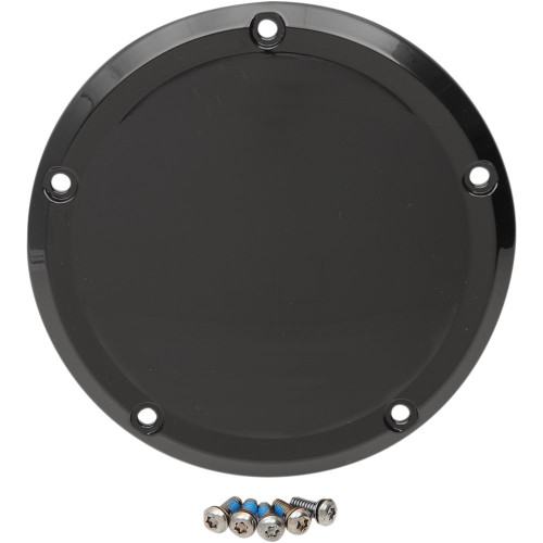 PartzBiz HD: 3462607-Drag Specialties Gloss Black Derby Cover Transmission Accent 16+ Harley Touring