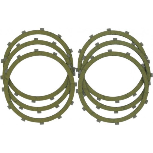 PartzBiz HD: 3467941-Drag Specialties Aramid Clutch Friction Plates Kit 6 Harley Big Twin 37931-84 PartzBiz HD: 3467941-Drag Specialties Aramid Clutch Friction Plates Kit 6 Harley Big Twin 37931-84