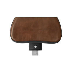 PartzBiz HD 11567B - Saddlemen Lariat Brown Leather Gel Core Driver Backrest 2008-2018 Harley Touring