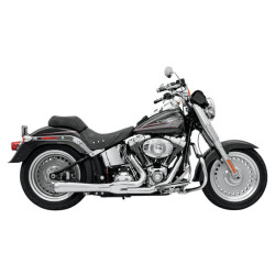 PartzBiz HD 12112J - Bassani Chrome Short Road Rage 2 Into 1 Exhaust Pipe System Harley Softail 86-17 PartzBiz HD 12112J - Bassani Chrome Short Road Rage 2 Into 1 Exhaust Pipe System Harley Softail 86-17