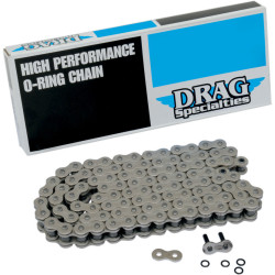 PartzBiz HD 1222-0258 - 530 Series O Ring 110 Link Chain Natural Finish Harley Ironhead Sportster XL XLH
