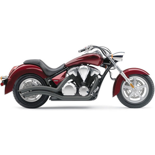 PartzBiz HD: 3446546-Cobra Black Speedster Swept Exhaust Pipes 2010-2016 Honda Fury Stateline Sabre