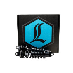 PartzBiz HD 1310-1097 - Legend Revo Dyna Coil Suspension Black 14” Heavy Duty Shocks Harley 91-17 Dyna