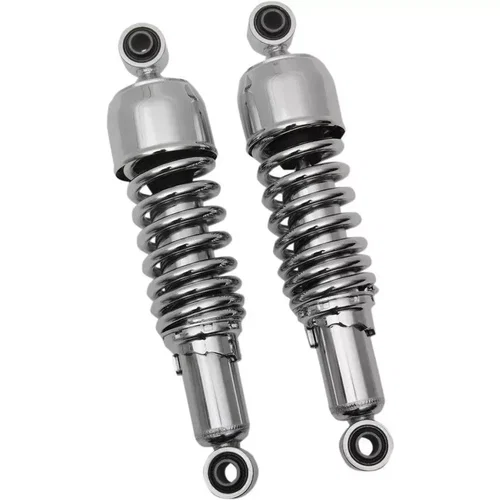 PartzBiz HD: 3450665-Drag Specialties Chrome 13” Replacement Nitrogen Shock Absorbers Harley Dyna FXD