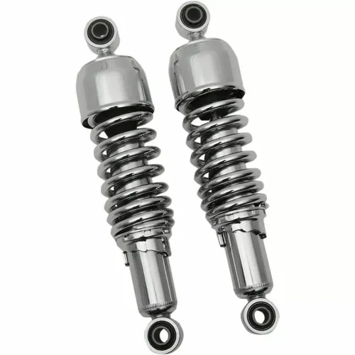 PartzBiz HD: 3450657-Drag Specialties Chrome 11” Replacement Nitrogen Shock Absorbers Harley Touring