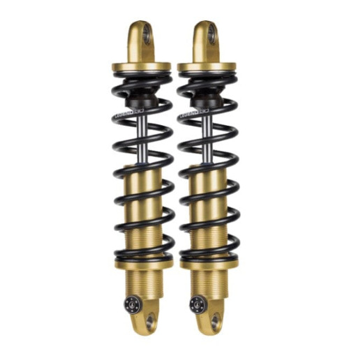PartzBiz HD: 3469005-Legend Revo-A Adjustable Gold 13” Suspension Heavy Duty Shocks Harley Dyna 91-17
