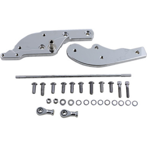 PartzBiz HD: 3479674-Drag Specialties Chrome Forward Control Kit 2018+ Harley Softail