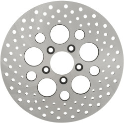 PartzBiz HD 1710-1904 - Stainless Steel Drilled Rear Brake Rotor 2000-2017 Harley V-Rod Dyna Softail PartzBiz HD 1710-1904 - Stainless Steel Drilled Rear Brake Rotor 2000-2017 Harley V-Rod Dyna Softail