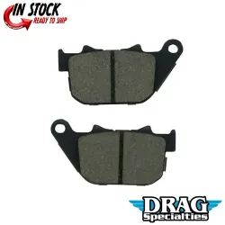 PartzBiz HD 1721-0885 - ชุดผ้าเบรคหลัง Drag Semi Metallic OE Harley XL Sportster 04-13