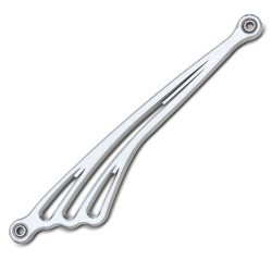 PartzBiz HD 19-912 - Arlen Ness Deep Cut Flat Shift Rod Linkage Chrome Billet Forward Harley Davidson