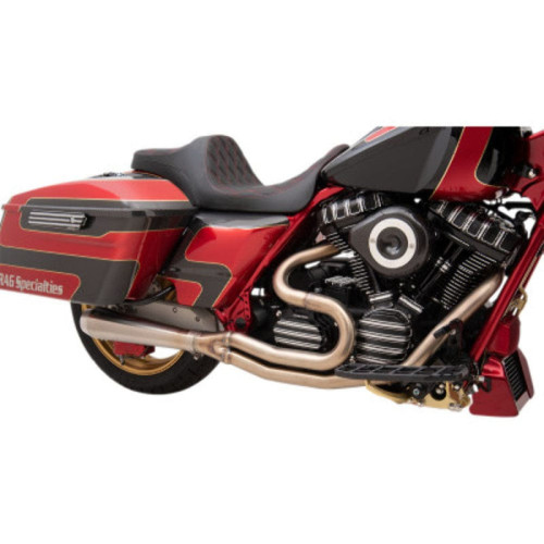 PartzBiz HD: 3443037-Bassani Road Rage 3 ท่อไอเสียสแตนเลส แบบสั้น Harley Touring M8