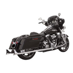 PartzBiz HD 1F27E33 - Bassani 33” Chrome Exhaust 2 1/4 Bagger Fishtail Slip-On Mufflers Harley Touring PartzBiz HD 1F27E33 - Bassani 33” Chrome Exhaust 2 1/4 Bagger Fishtail Slip-On Mufflers Harley Touring