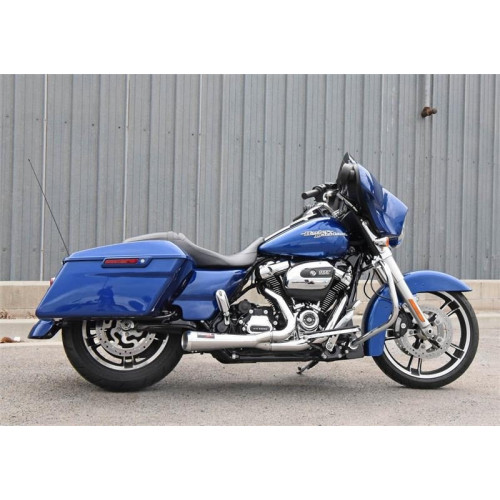 PartzBiz HD: 3466045-Bassani Chrome Road Rage 2 into 1 Short Exhaust Pipe System 17+ Harley Touring PartzBiz HD: 3466045-Bassani Chrome Road Rage 2 into 1 Short Exhaust Pipe System 17+ Harley Touring