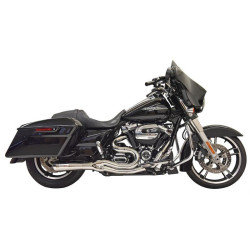 PartzBiz HD 1F61C - ชุดท่อไอเสีย Bassani Mega Road Rage II 2-in-1 Chrome 4‚” Mid Harley Bagger 99-06