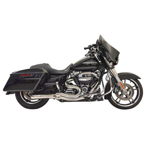 PartzBiz HD: 3489211-Bassani Mega Road Rage II 2-into-1 Exhaust Kit Chrome 4” Mid Harley Bagger 99-06 PartzBiz HD: 3489211-Bassani Mega Road Rage II 2-into-1 Exhaust Kit Chrome 4” Mid Harley Bagger 99-06