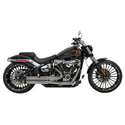 PartzBiz HD 1S34D - Bassani Chrome Pro Street Turnout Stepped Exhaust Pipes Headers Harley Softail PartzBiz HD 1S34D - Bassani Chrome Pro Street Turnout Stepped Exhaust Pipes Headers Harley Softail