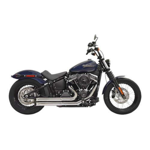 PartzBiz HD: 3476164-Bassani Chrome Pro Street Turnout Exhaust Step Pipes Headers Harley Softail M8 PartzBiz HD: 3476164-Bassani Chrome Pro Street Turnout Exhaust Step Pipes Headers Harley Softail M8