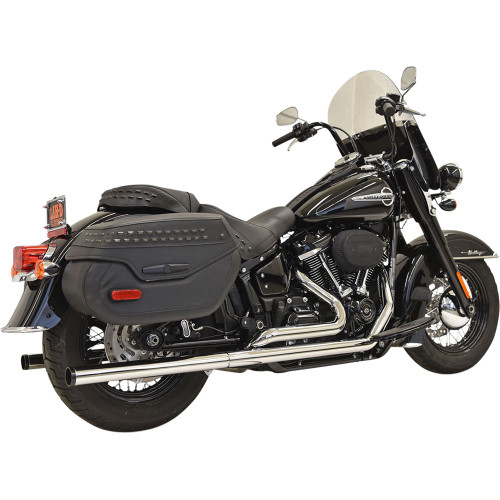 PartzBiz HD: 3460412-Bassani Chrome Dual Exhaust Mufflers System ท่อตรง Harley 18+ FLHC FLDE PartzBiz HD: 3460412-Bassani Chrome Dual Exhaust Mufflers System ท่อตรง Harley 18+ FLHC FLDE