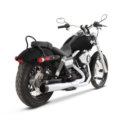 PartzBiz HD 200-0300 - Rinehart Racing Chrome 2 เป็น 1 ท่อสีดำฝาท้ายท่อไอเสีย Harley Dyna 2006-2017 PartzBiz HD 200-0300 - Rinehart Racing Chrome 2 เป็น 1 ท่อสีดำฝาท้ายท่อไอเสีย Harley Dyna 2006-2017