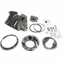 PartzBiz HD 2001-1481 - Drag Specialties 7‚” ฝาครอบไฟหน้าโครเมียม ชุด Nacelle Harley Softail FL 86-2017 PartzBiz HD 2001-1481 - Drag Specialties 7‚” ฝาครอบไฟหน้าโครเมียม ชุด Nacelle Harley Softail FL 86-2017