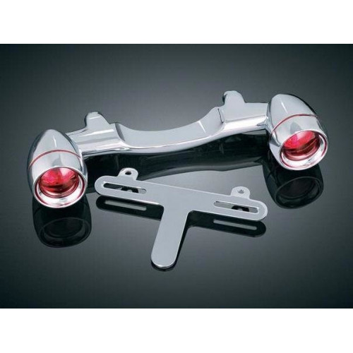 PartzBiz HD: 3457617-Kuryakyn Chrome Bullet Light ไฟเลี้ยวด้านหลังบาร์ป้ายทะเบียน Harley Touring