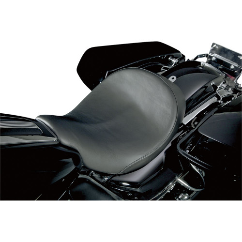 PartzBiz HD: 3447408-Danny Grey Plain Smooth Speedcradle Solo Seat ปี 2008-2020 สำหรับ Harley Touring Bagger