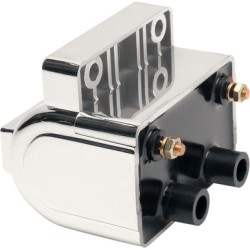 PartzBiz HD 2102-0220 - Drag Specialties Chrome 12 Volt 5 OHM Dual Fire Coil Harley Softail Touring XL PartzBiz HD 2102-0220 - Drag Specialties Chrome 12 Volt 5 OHM Dual Fire Coil Harley Softail Touring XL