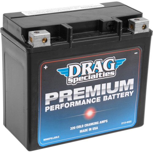 PartzBiz HD: 3447965-Drag Premium Performance AGM 20HL Battery Harley Softail Dyna Sportster 94-2021 PartzBiz HD: 3447965-Drag Premium Performance AGM 20HL Battery Harley Softail Dyna Sportster 94-2021