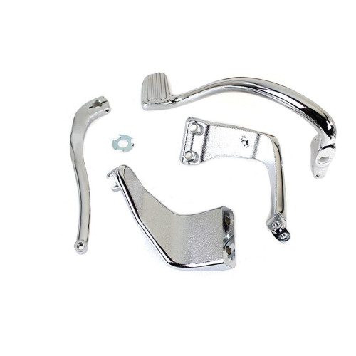 PartzBiz HD: 3454317-V-Twin Chrome Further Forward Mid Control Kit Foot Pegs Harley Dyna FXD 06-17