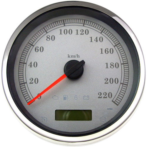 PartzBiz HD: 3475153-5” Programmable Electronic Speedometer White KM/H Harley FLHR Softail Dyna 04-13 PartzBiz HD: 3475153-5” Programmable Electronic Speedometer White KM/H Harley FLHR Softail Dyna 04-13