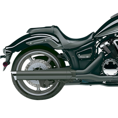 PartzBiz HD: 3446851-Cobra Exhaust 4” Black Slip-On Scalloped Tip Muffler 11-16 Yamaha Stryker 2270B