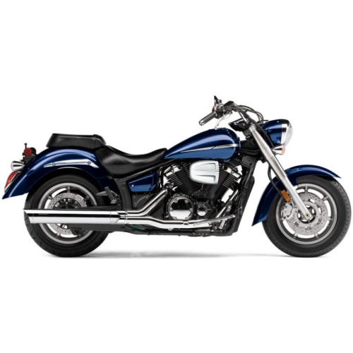 PartzBiz HD: 3446857-Cobra Exhaust Chrome Slip-On Scalloped Tip Muffler 07-16 Yamaha XVS1300A V-Star