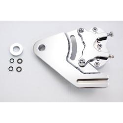 PartzBiz HD 23-0853 - Chrome Rear 4 Four Piston Brake Caliper Kit Harley Softail FXST FLST Evo PartzBiz HD 23-0853 - Chrome Rear 4 Four Piston Brake Caliper Kit Harley Softail FXST FLST Evo