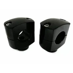 PartzBiz HD 25-2221 - สีดำ 1 1/2‚” Shorty Short Riser Risers Set Harley 1‚” แฮนด์บาร์ Harley & Custom