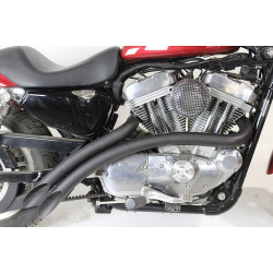 PartzBiz HD 30-0005 - ท่อไอเสีย V-Twin Curved Radius 2‚” Set Black Harley XL Sportster 2007+ PartzBiz HD 30-0005 - ท่อไอเสีย V-Twin Curved Radius 2‚” Set Black Harley XL Sportster 2007+