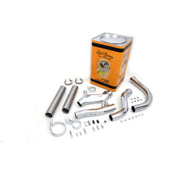 PartzBiz HD 30-0819 - Chrome Replica Replacement Exhaust Pipes Header Kit 1948-1957 Harley Panhead FL PartzBiz HD 30-0819 - Chrome Replica Replacement Exhaust Pipes Header Kit 1948-1957 Harley Panhead FL