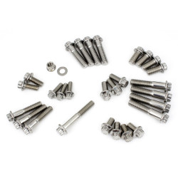 PartzBiz HD 3029 - Feuling 12 Point Chassis Bolt Dress Up Fastener Kit SAE Steel Harley Softail M8
