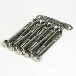 PartzBiz HD 3031 - Feuling 12 Point Case Bolt DressUp Kit SAE Steel Harley Twin Cam B Softail 00-17
