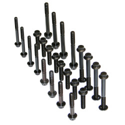 PartzBiz HD 3046 - Feuling 12 Point Engine Fastener Kit Rockerbox Bolts Harley Big Twin Cam 01-17