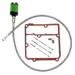 PartzBiz HD 3070 - Feuling Oil Tank Breather Kit Stainless Harley Dyna Glide Twin Cam 99-05 PartzBiz HD 3070 - Feuling Oil Tank Breather Kit Stainless Harley Dyna Glide Twin Cam 99-05