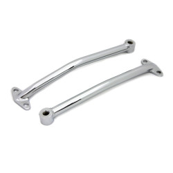 PartzBiz HD 31-0559 - Smooth Chrome บังโคลนหลัง Struts รองรับชุดรั้ง Harley Chopper แบบกำหนดเอง PartzBiz HD 31-0559 - Smooth Chrome บังโคลนหลัง Struts รองรับชุดรั้ง Harley Chopper แบบกำหนดเอง